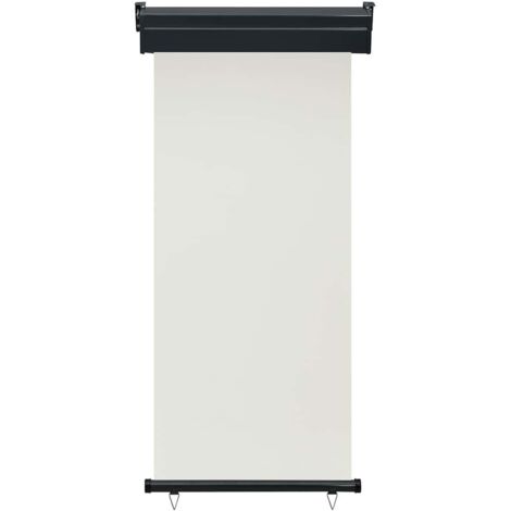 Auvent latéral de balcon 85x250 cm Crème (1/5)
