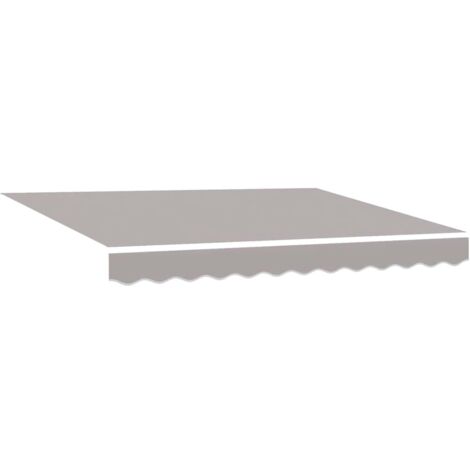 Toile de rechange pour auvent Gris clair 3,5 x 2,5 m Polyester (1/5)