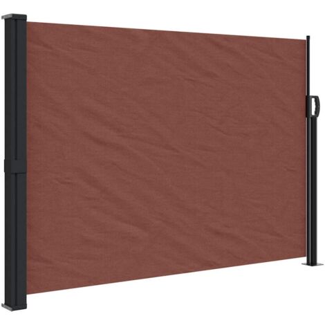 Auvent latéral rétractable marron 140x600 cm (1/5)