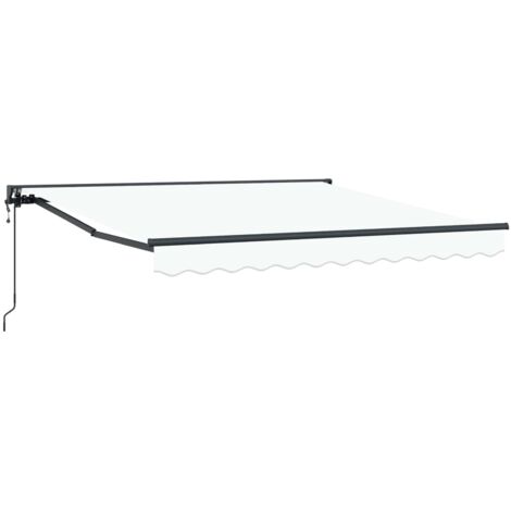 Cadre d'auvent Blanc 300 x 250 cm Polyester avec revêtement PU (1/5)