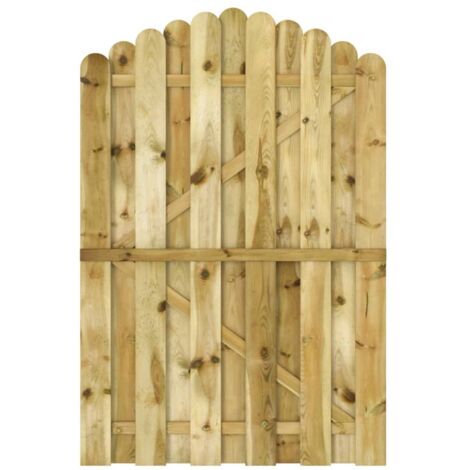 Portail de jardin Bois de pin imprégné 100x150 cm