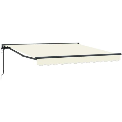 Cadre d'auvent Crème 300 x 250 cm Polyester avec revêtement PU (1/5)