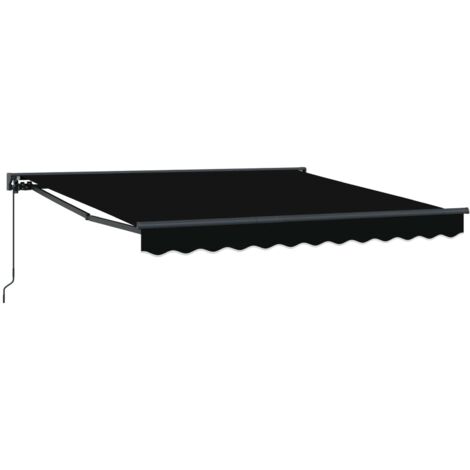 Cadre d'auvent Noir 300 x 250 cm Polyester avec revêtement PU (1/5)