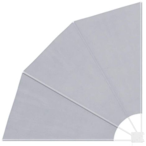 Auvent latéral pliable de balcon Gris 140x140 cm (1/5)