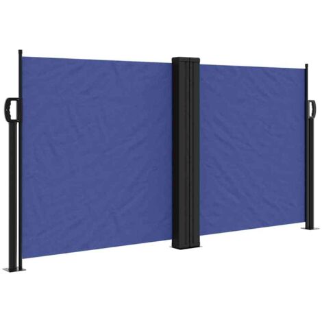 Auvent latéral rétractable bleu 120x600 cm (1/5)