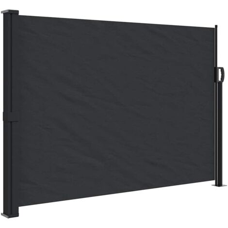 Auvent latéral rétractable noir 140x300 cm (1/5)