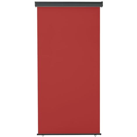 Auvent latéral de balcon 125x250 cm Rouge (1/5)