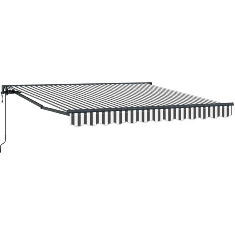Cadre d'auvent Anthracite et blanc 300 x 250 cm (1/5)