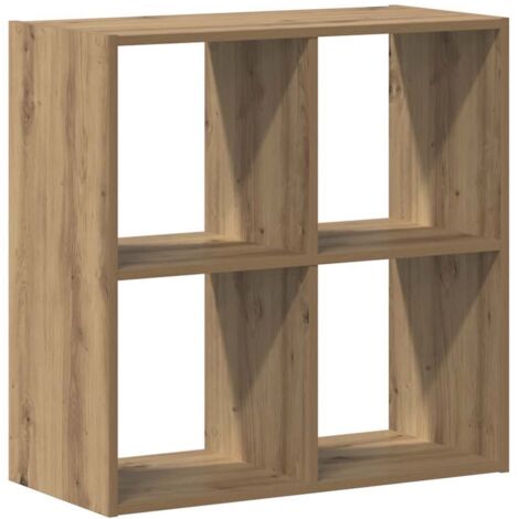 Bibliothèque Armoire à livres chêne artisanal 68,5x32x68,5 cm bois d'ingénierie (1/5)