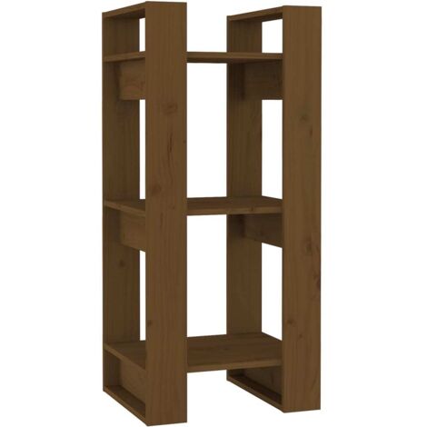 Bibliothèque Armoire à livres/Cloison Marron miel 41x35x91 cm Bois massif (1/5)