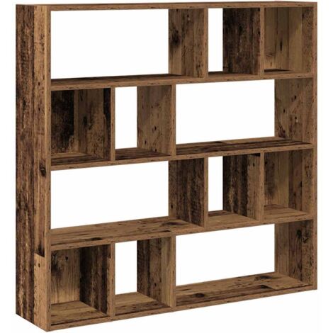 Bibliothèque Armoire à livres/Séparateur de pièce vieux bois 105x24x102 cm (1/5)