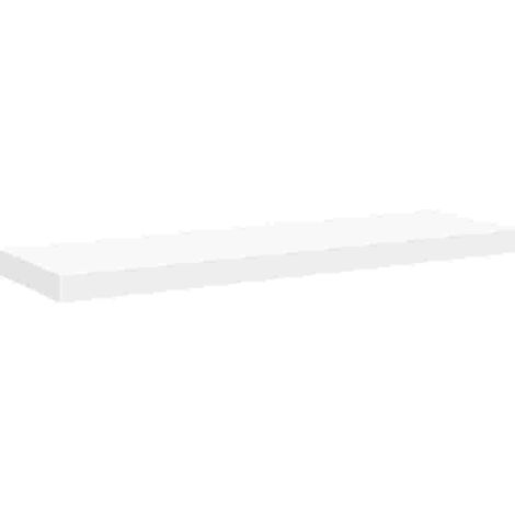Étagère flottante murale blanc 80x23,5x3,8 cm MDF (1/5)
