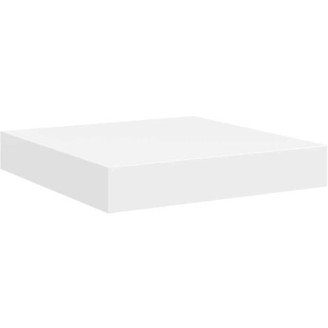 Étagère flottante murale blanc 23x23,5x3,8 cm MDF (1/5)