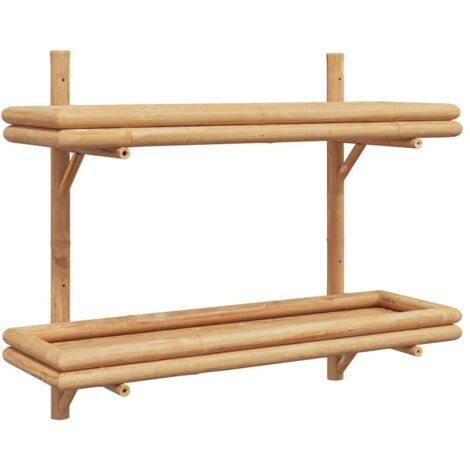 Étagère murale Étagère flottante avec étagère Marron 39 x 26 x 60 cm Bambou (1/5)