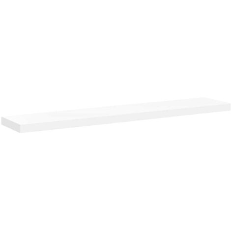 Étagère murale flottante blanc 120x23,5x3,8 cm MDF (1/5)