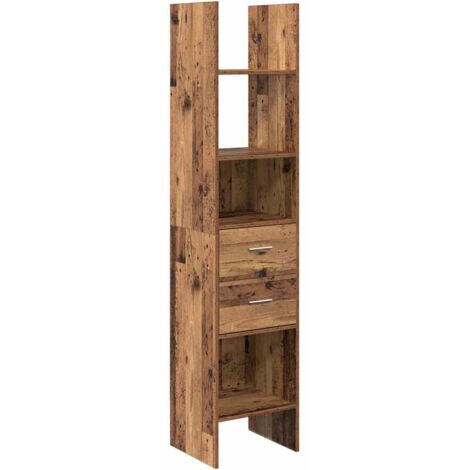 Bibliothèque Armoire à livres Bois ancien 40 x 35 x 180 cm Bois d'ingénierie (1/5)