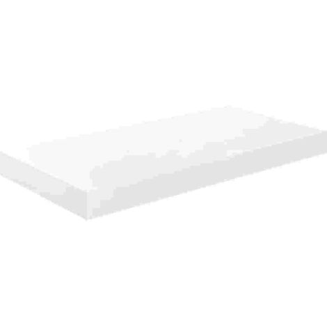 Étagère murale flottante Blanc brillant 50x23x3,8 cm MDF (1/5)