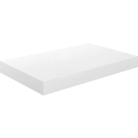 Étagère murale flottante Blanc brillant 40x23x3,8 cm MDF (1/5)