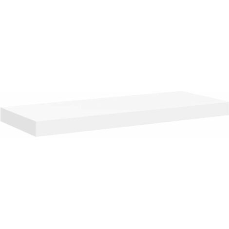 Étagère murale flottante blanc 60x23,5x3,8 cm MDF (1/5)