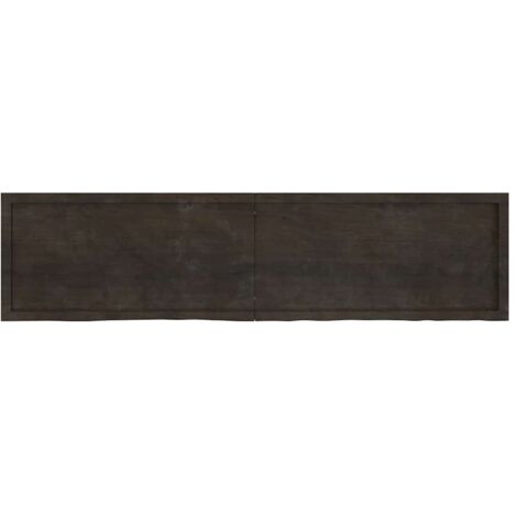 Étagère murale Étagère flottante marron foncé bois chêne massif traité (1/5)