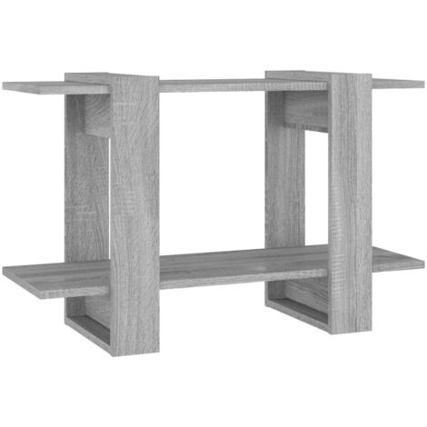 Bibliothèque Armoire à livres/Séparateur de pièce Sonoma gris 80x30x51 cm (1/5)