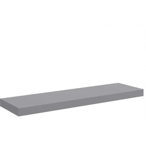 Étagère flottante murale gris 80x23,5x3,8 cm MDF (1/5)