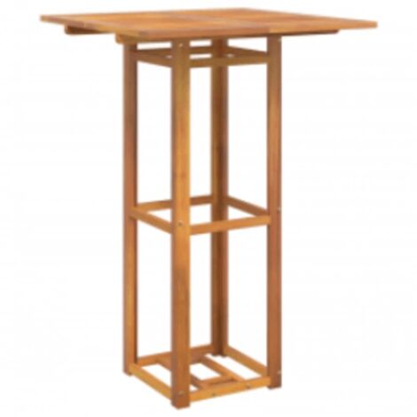 Table de jardin Table de bistro 75x75x110 cm Bois d'acacia massif (1/5)