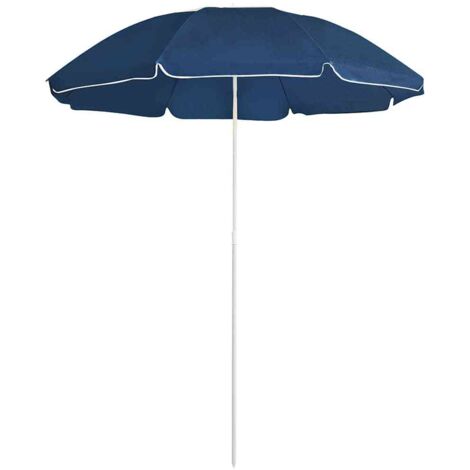 Parasol d'extérieur, Parasol de balcon avec mât, Parasol jardin, Protection Solaire en acier Bleu 180 cm HNDX516990 (1/5)