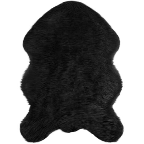 Tapis en fausse Tafalla Noir 60 x 90 cm Polyester (1/5)