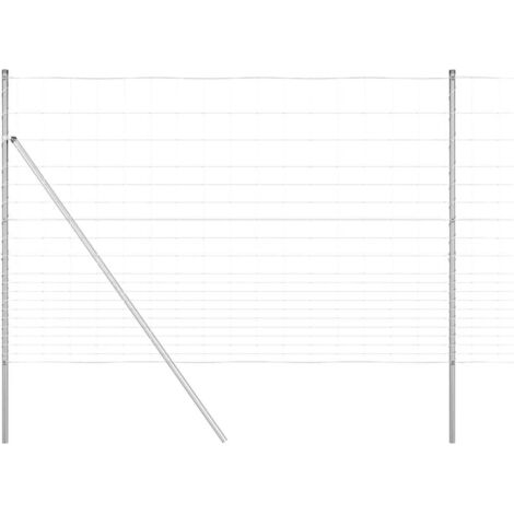 Poteau de clôture. Galvanisé 25 x 1,6 m Acier (1/5)