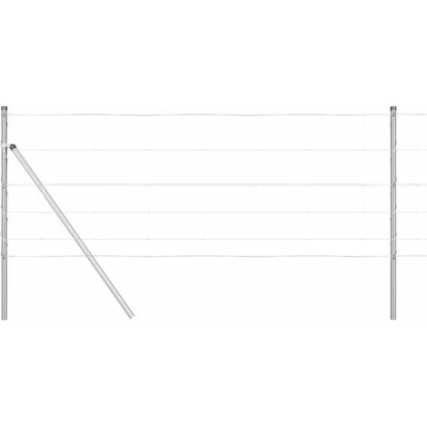 Poteau de clôture. Galvanisé 50 x 0,8 m Acier (1/5)