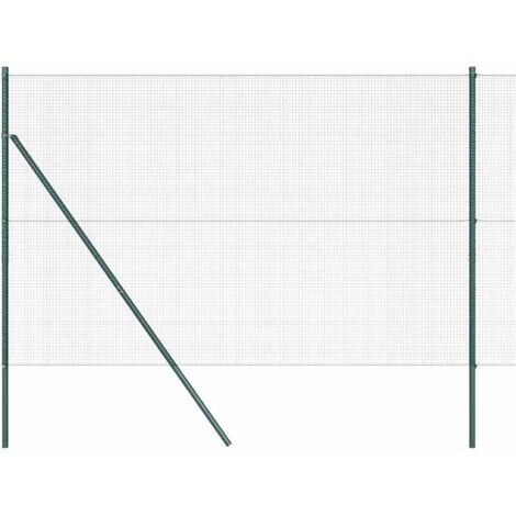 Poteau de clôture. Vert 25 x 1,6 m (grillage 16 x 16 mm) (1/5)
