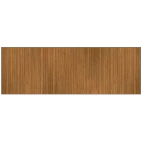 Tapis rectangulaire marron 100x300 cm bambou (1/5)