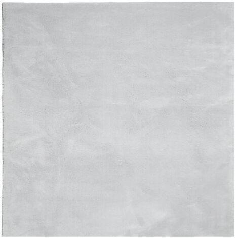 Tapis HUARTE à poils courts doux et lavable gris 240x240 cm
