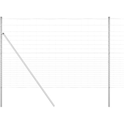 Poteau de clôture. Galvanisé 25 x 1,6 m Acier (1/5)