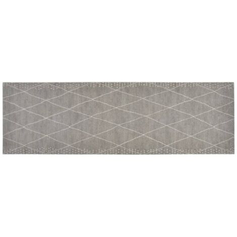 Tapis de cuisine lavable impression losange 60x180 cm velours (1/5)