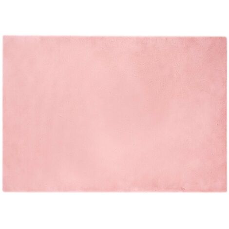 Tapis antidérapant en fausse de lapin Olite Rose 140 x 200 cm (1/5)