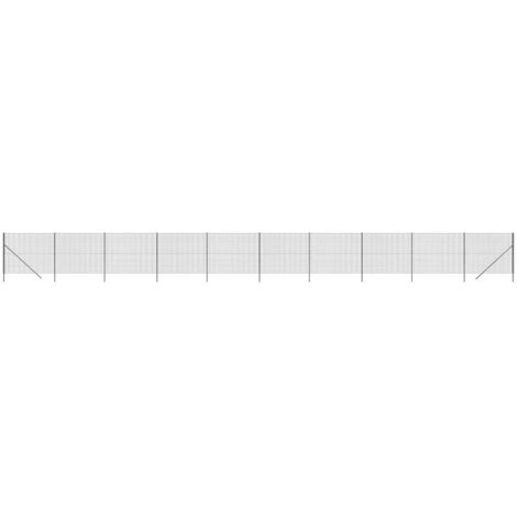 Clôture en treillis métallique anthracite 1,4x25 m (1/5)