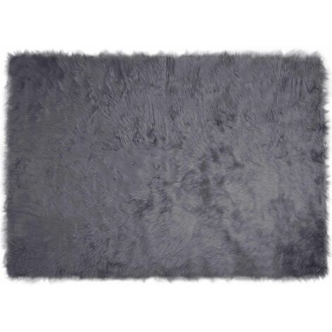 Tapis en fausse Tafalla Anthracite 140 x 200 cm Polyester (1/5)