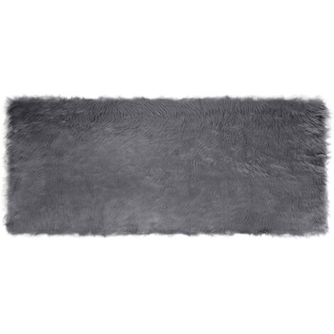 Tapis en fausse Tafalla Anthracite 80 x 200 cm Polyester (1/5)