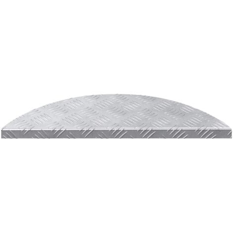 Nez de marche 10 pcs Argenté 60 x 18 x 2,5 cm Aluminium (1/5)