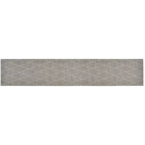 Tapis de cuisine lavable impression losange 60x300 cm velours (1/5)