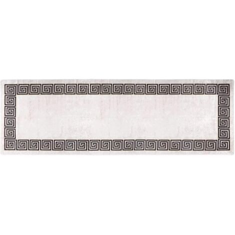 Tapis lavable 80x300 cm Beige clair (1/5)