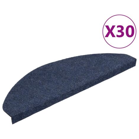 Tapis d'escalier auto-adhésifs 30 pcs bleu 65x22,5x3,5 cm (1/5)