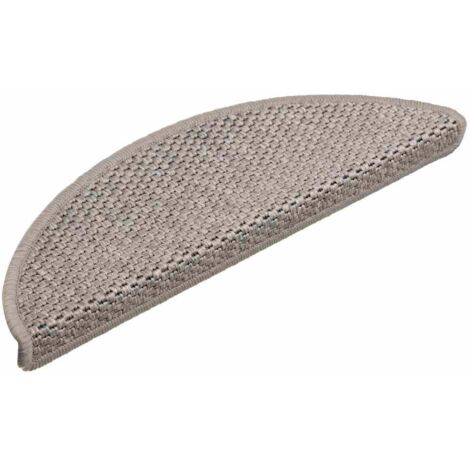 Tapis d'escalier autocollants aspect sisal 15 pcs 56x17x3 cm (1/5)