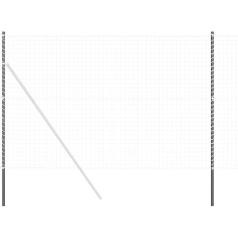 Poteau de clôture. 2 pcs Gris Acier peint par poudre (1/5)