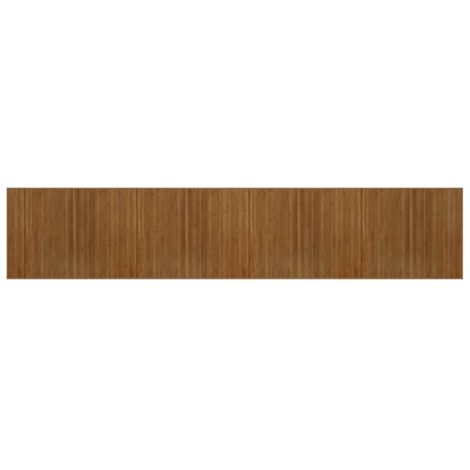 Tapis rectangulaire marron 80x400 cm bambou (1/5)