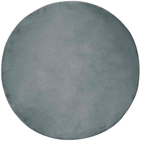 Tapis antidérapant en fausse de lapin Olite Anthracite Ø 200 cm (1/5)