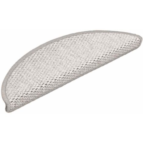 Tapis d'escalier autocollants 30 pcs 56x17x3 cm platine (1/5)