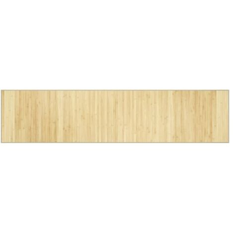 Tapis rectangulaire naturel clair 70x300 cm bambou (1/5)